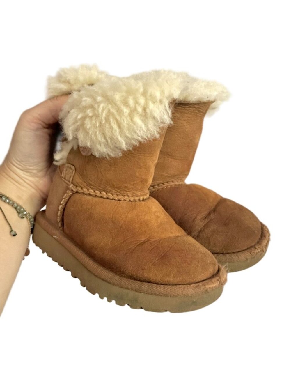 UGG Chestnut Brown Bailey Button Boots - 7, Toddler